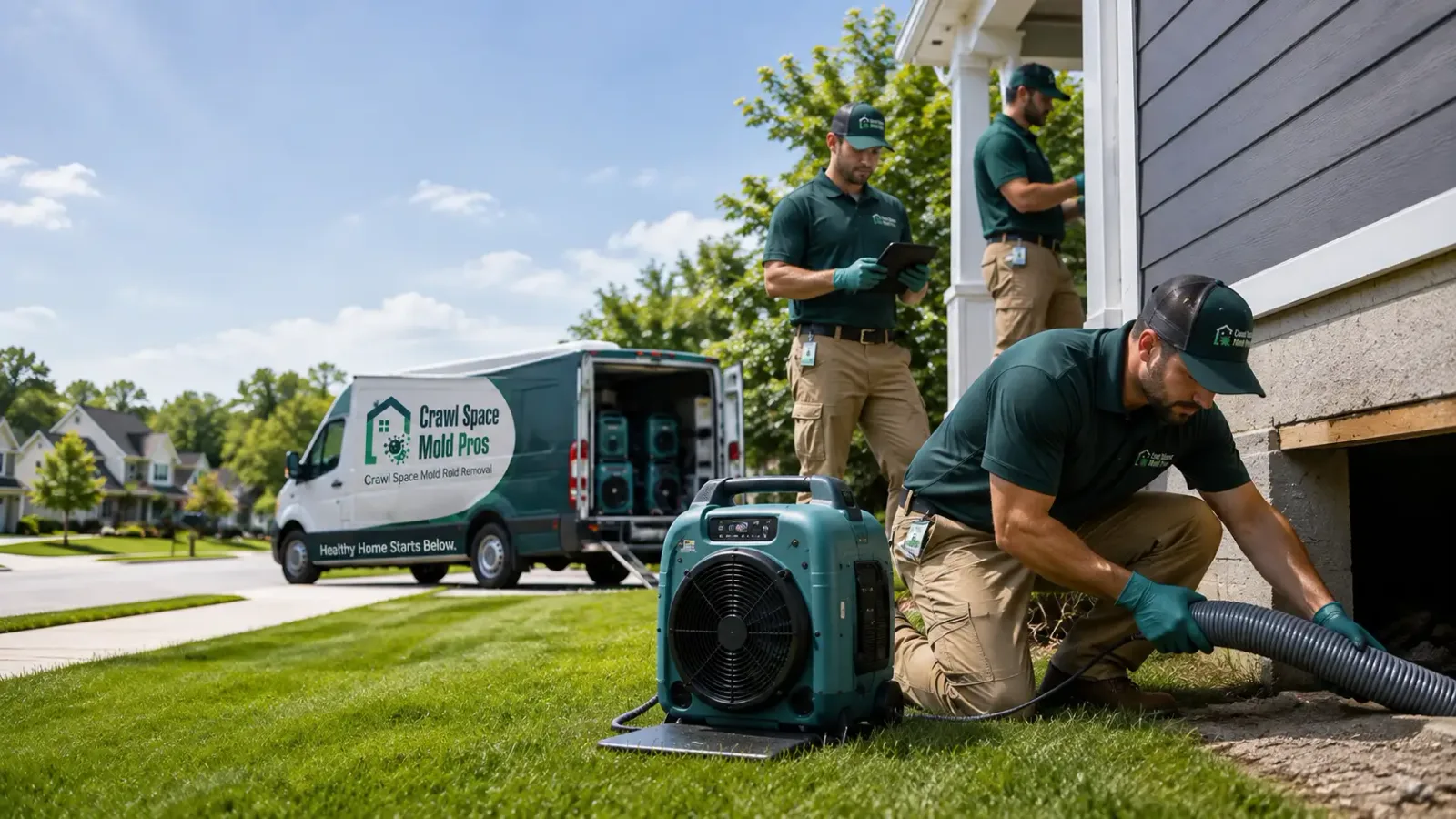 Crawl Space Mold Removal in Georgetown, MA